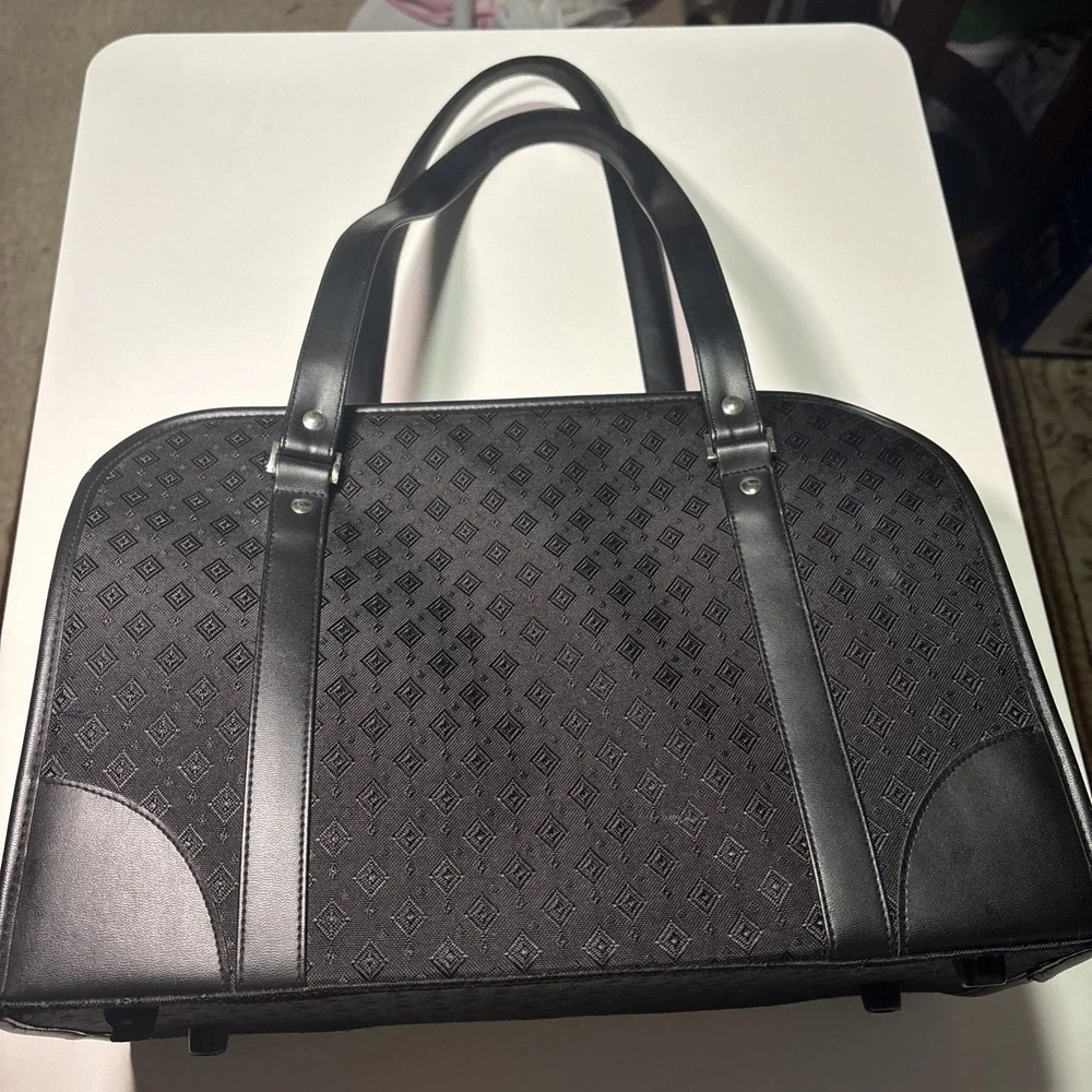 Joy Mangano Black Diamond Weekender Carry On Duffle Tote Luggage